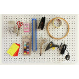 Cathedral white pegboard 76x56cm with 12 hooks (British brand)