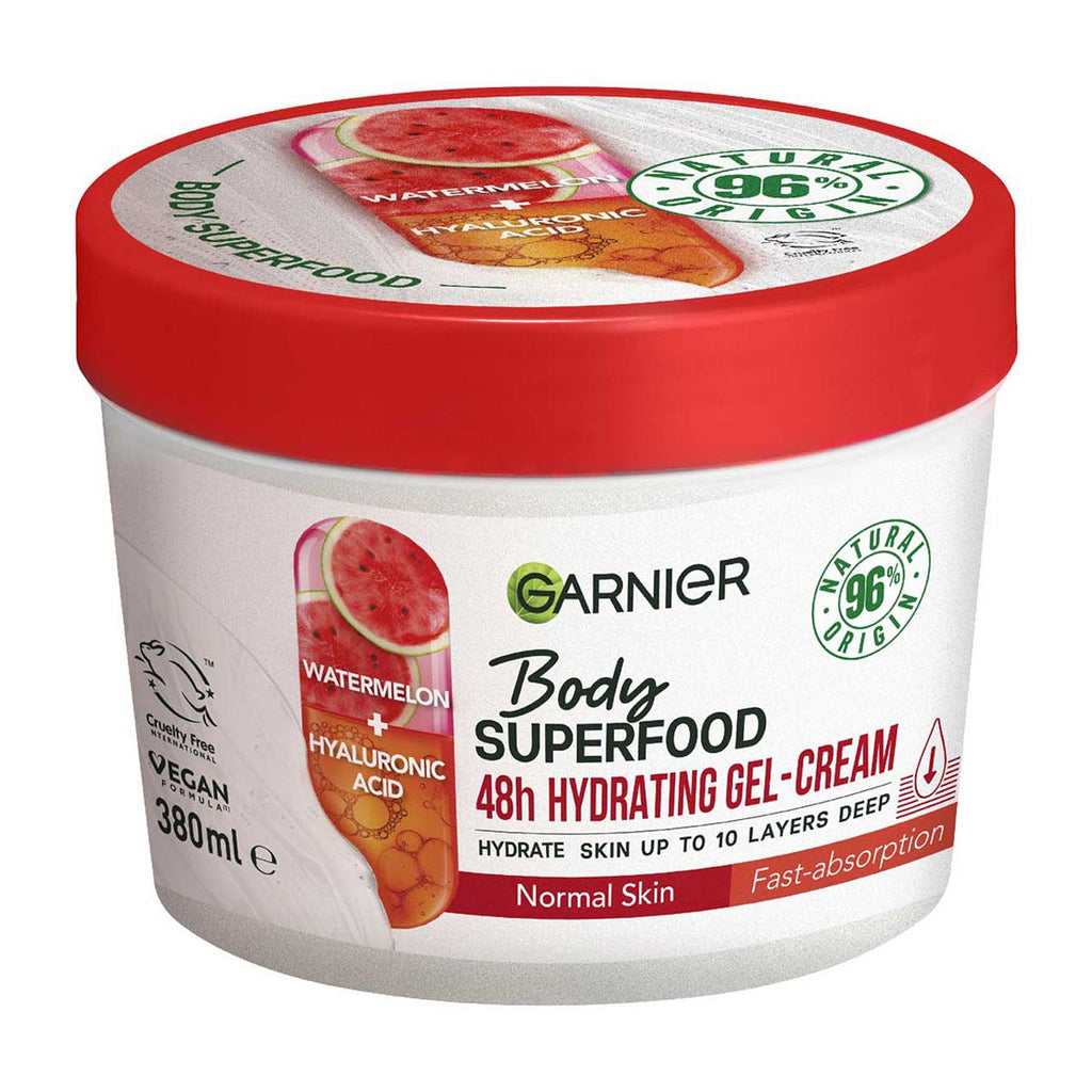 Garnier Body Superfood, Hydrating Gel-Cream, Watermelon & Hyaluronic Acid 380ml 