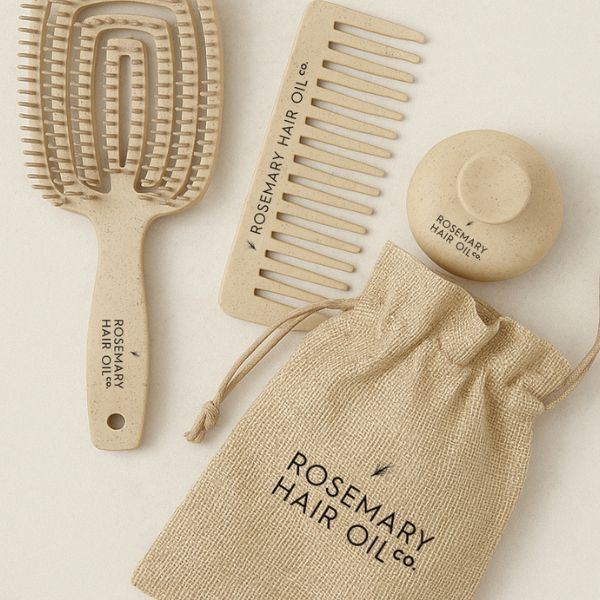 Rosemary Hair Oil Co Scalp Soothe Essential Brush Set 3-piece, UK version