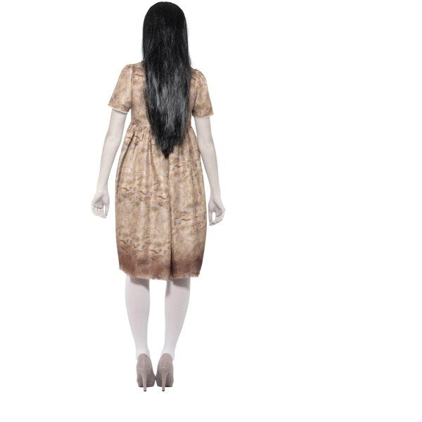 Smiffys Evil Spirit Costume grey decayed dress and wig, imported from the UK