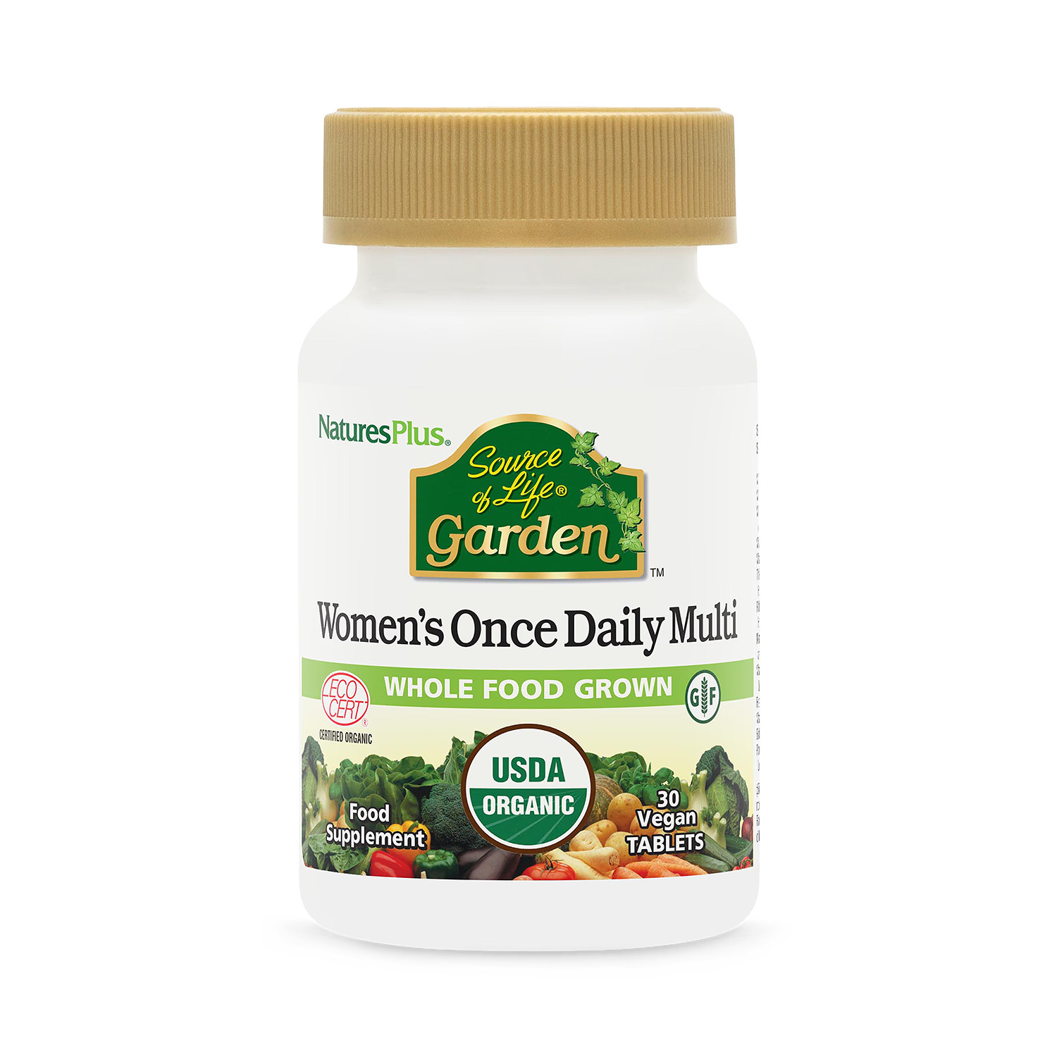 Sol Garden organic women's daily multivitamin 30 tablets (British brand)