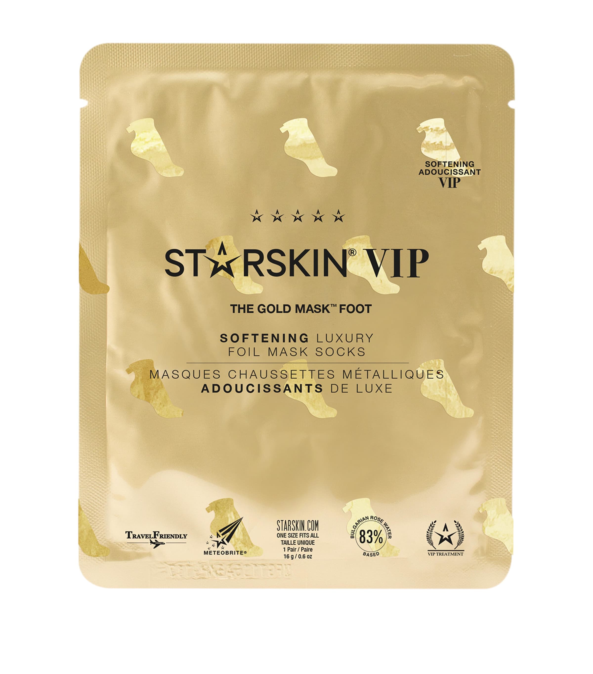 STARSKIN Gold Foot Sock Mask 16g (British brand)