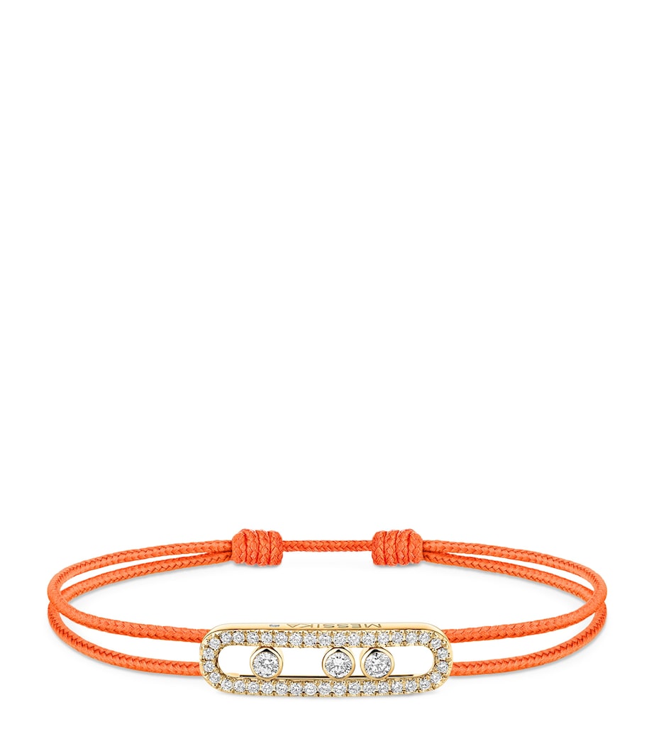 Messika yellow gold diamond pave bracelet 0.26ct (British brand)