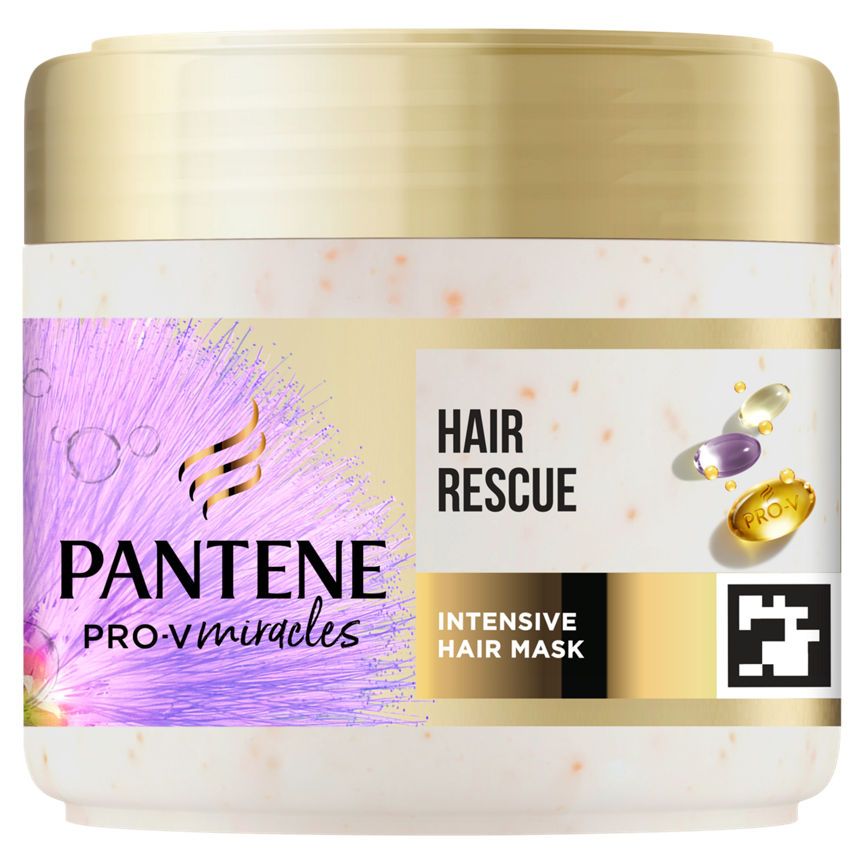 Pantene Silky & Glowing Hair Rescue Mask with Biotin & Keratin Reconstruct 300ml GOODS ASDA   