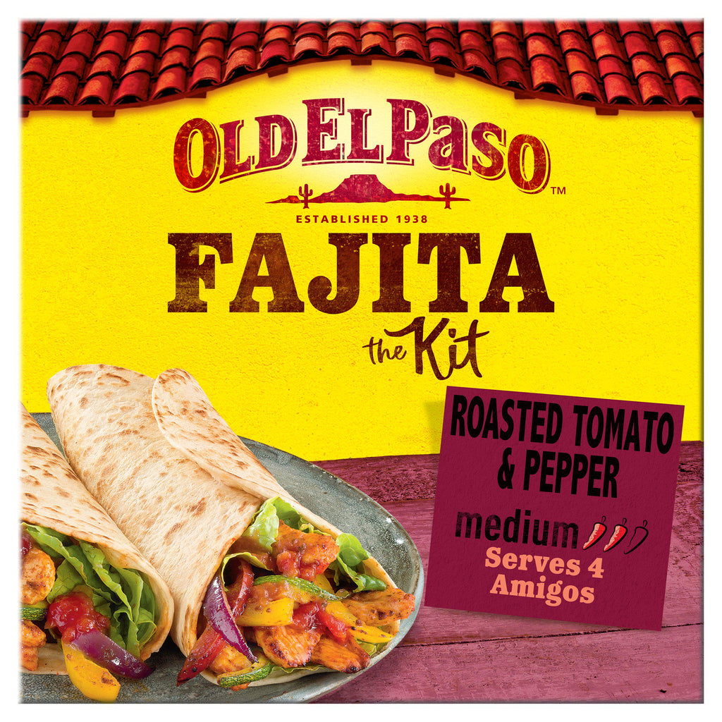 Old El Paso Mexican Roasted Tomato & Pepper Fajita Kit 500g