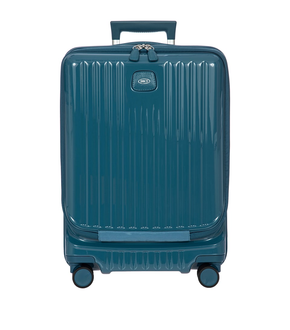 Hardwearing Recycled Polycarbonate Spinner Suitcase in Marine Hue
