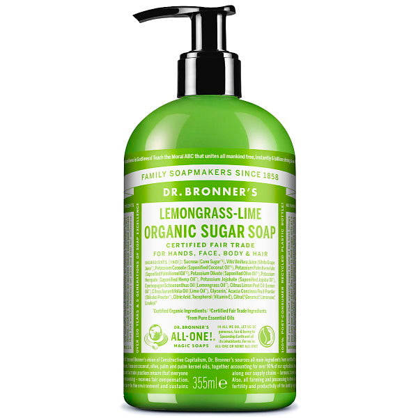 Dr Bronner Organic Shikakai Lemongrass Soap - 355ml