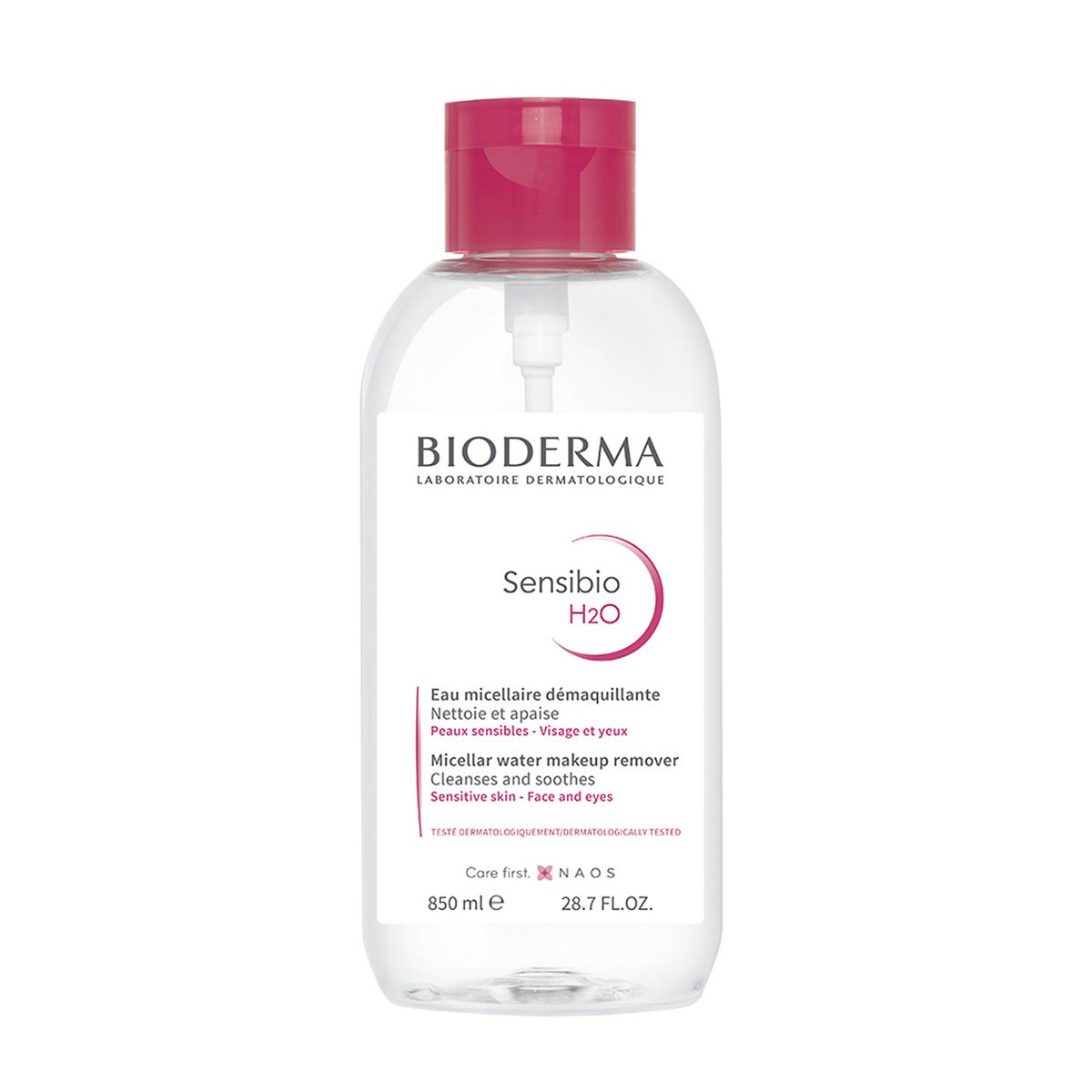 Bioderma Sensibio H2O Jumbo 850ml Micellar Water Reverse Pump GOODS Boots   