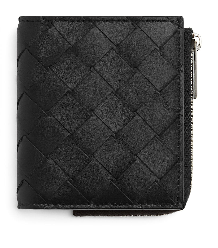 Bottega Veneta small intrecciato bifold zipped wallet, UK version
