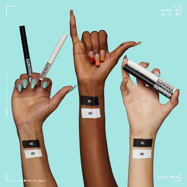 NYX Professional Makeup Liquid Eyeliner Black, imported from the UK