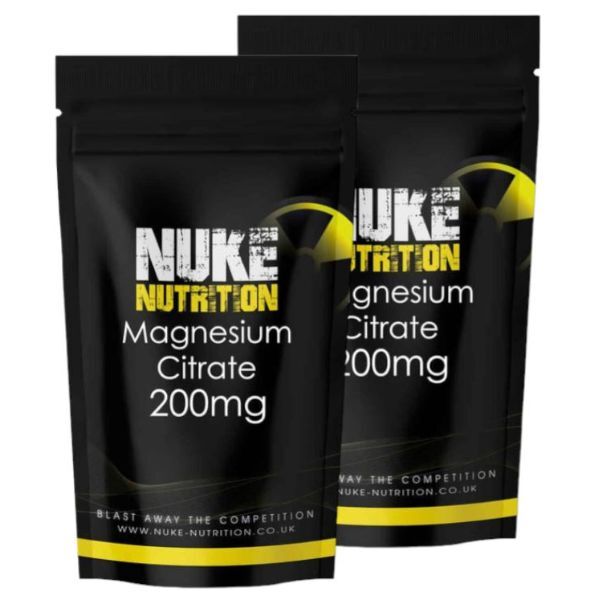 Nuke Nutrition Magnesium Citrate Tablets 200mg - 120ct GOODS Superdrug   