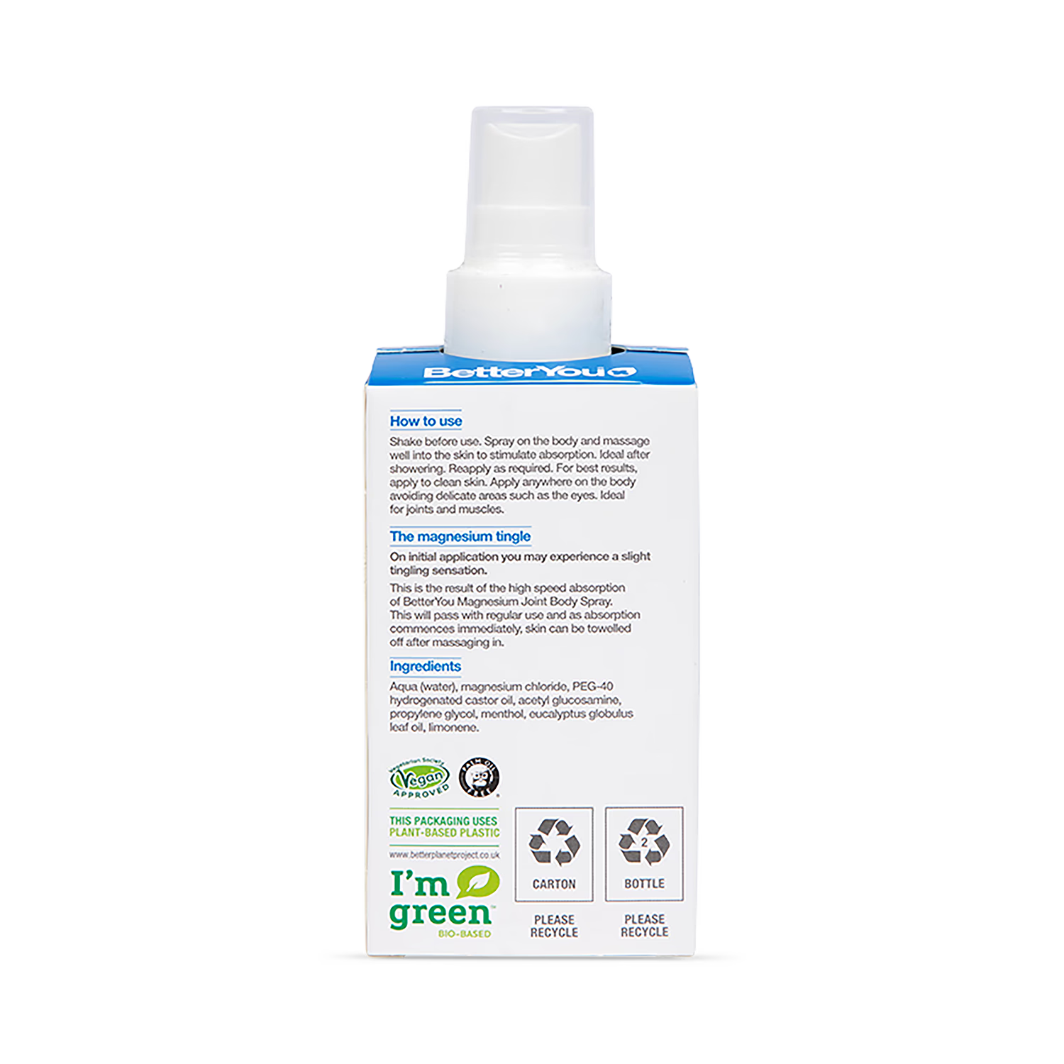 BetterYou Magnesium Joint Spray 100ml - British product