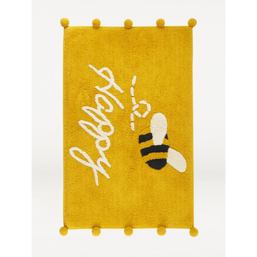 George Home Yellow Bee Happy Bath Mat GOODS ASDA   