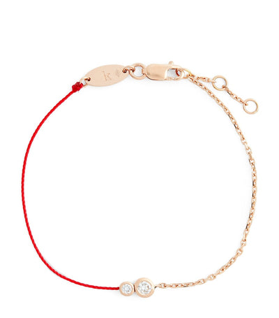 Harrods Redline Rose Gold and Diamond Infinite String-Chain Bracelet- Buy online at McGrocer