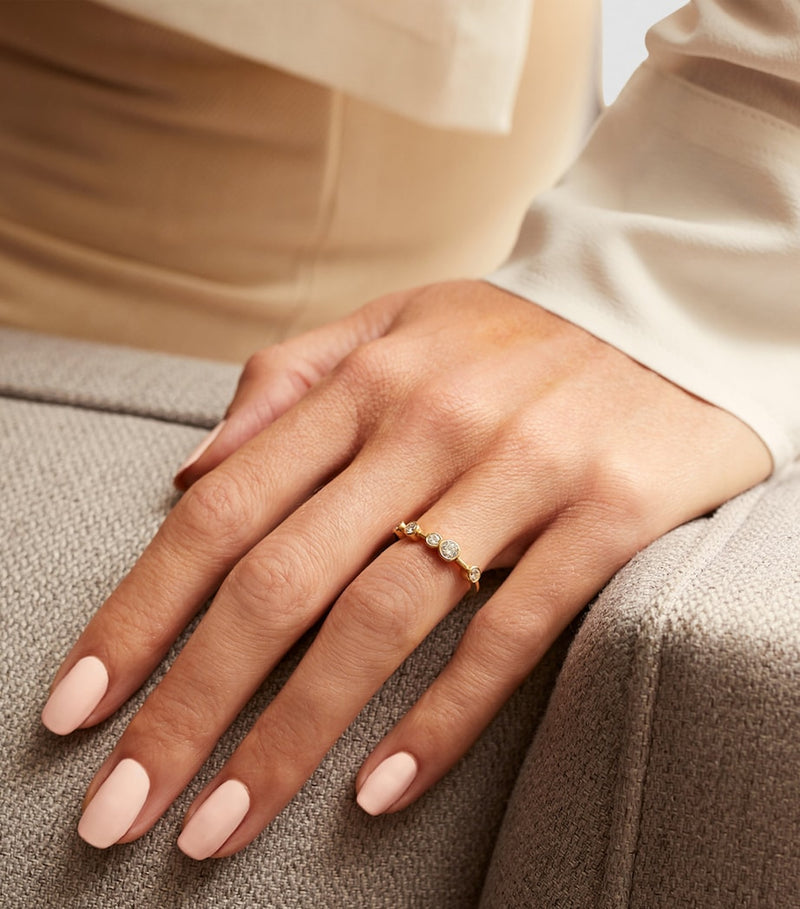 Boodles diamond half-hoop ring, UK version