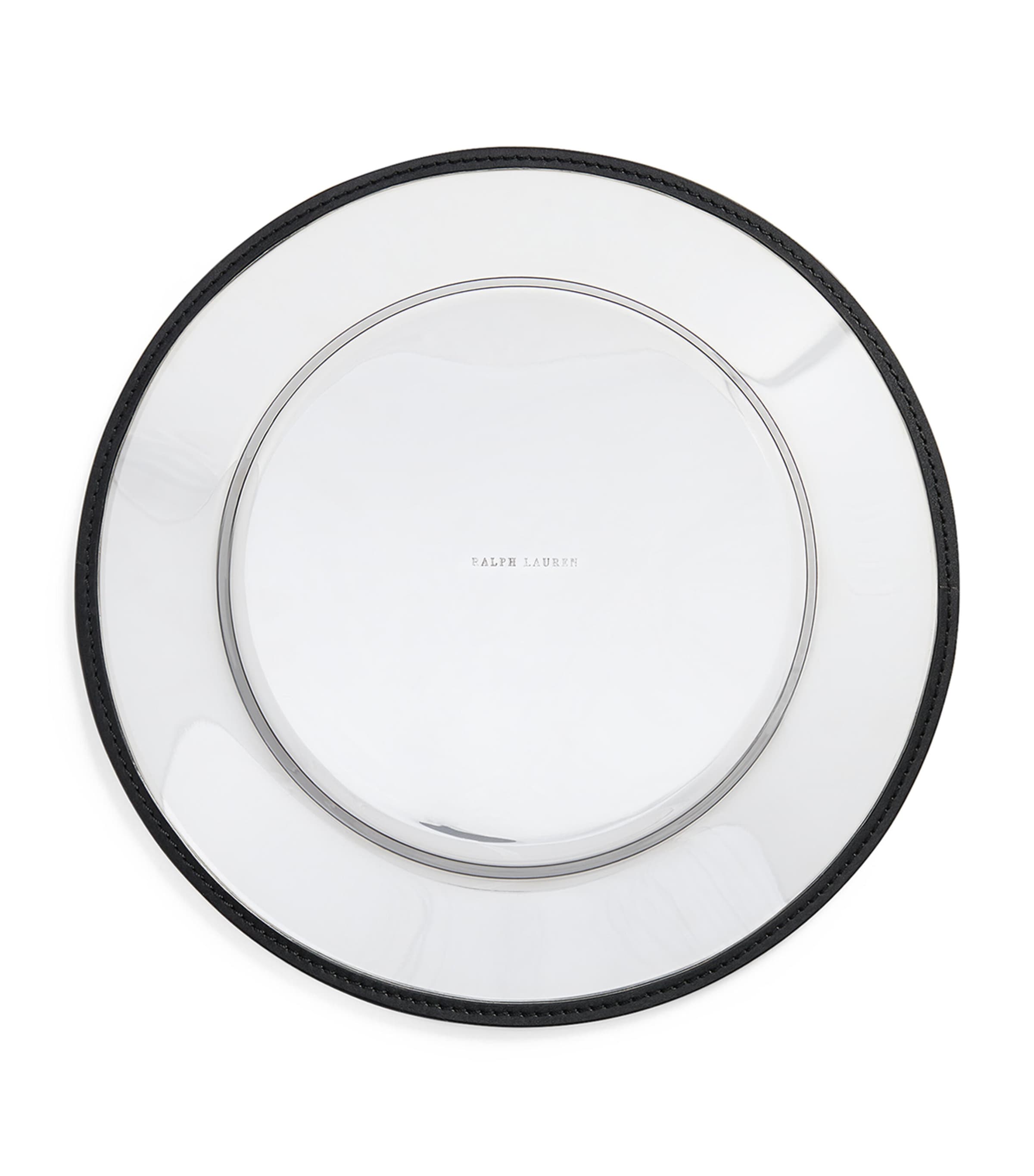 Ralph Lauren Leather Wyatt charger plate 34cm, imported from the UK