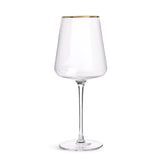 Habitat Gold Rim Wine Glass GOODS Sainsburys   