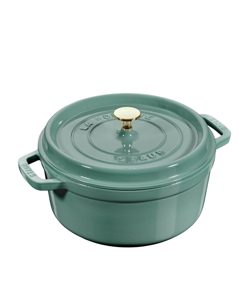 Staub 24cm round cocotte cast iron pot - British product