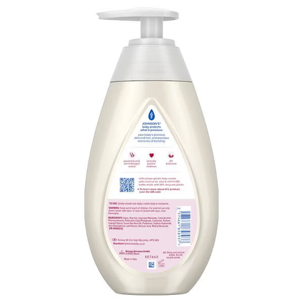 Johnson's Baby Lotion Coconut Oil 500ml, imported from the UK