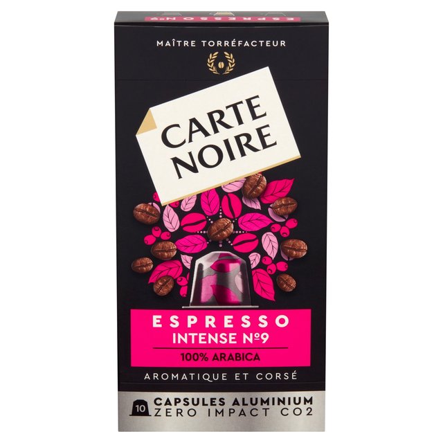 Carte Noire No9 Intense Nespresso Compatible Coffee Capsules   10 per pack GOODS M&S   