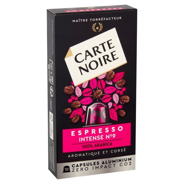 Carte Noire No9 Intense Nespresso Compatible Coffee Capsules   10 per pack GOODS M&S   