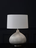 Chrome Glamour Dual Light Large Table Lamp