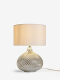 Chrome Glamour Dual Light Large Table Lamp