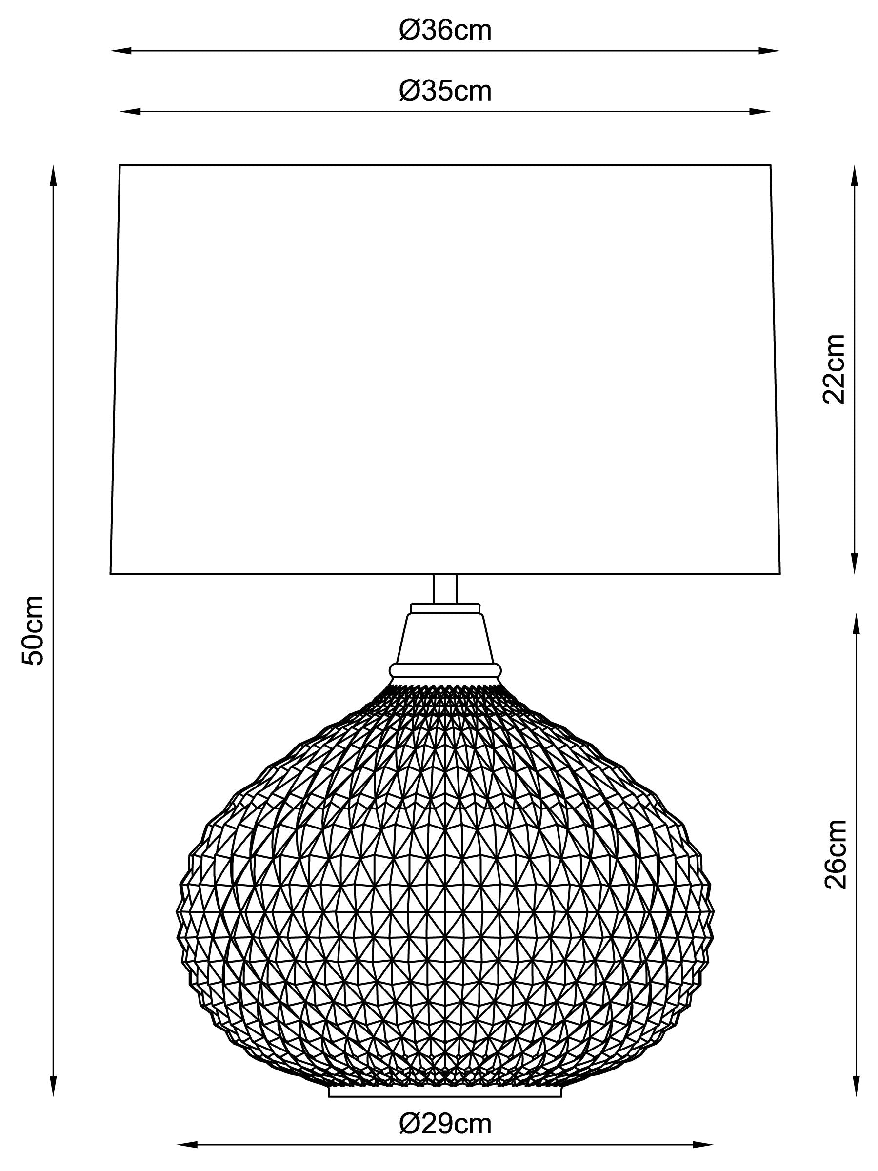 Chrome Glamour Dual Light Large Table Lamp