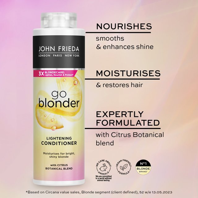 John Frieda Sheer Blonde Go Blonder Lightening Conditioner   500ml GOODS M&S   