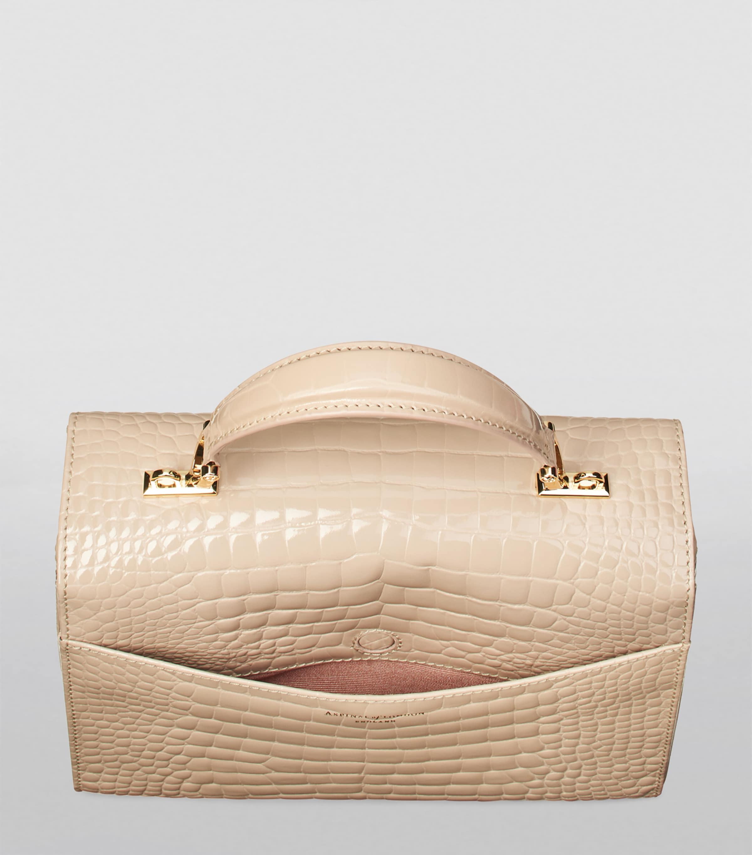 Aspinal of London Mayfair top-handle handbag in leather (British brand)