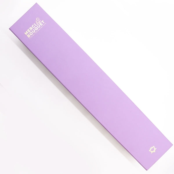 Merci Boutique Purple Passion soap bouquet long box, UK version