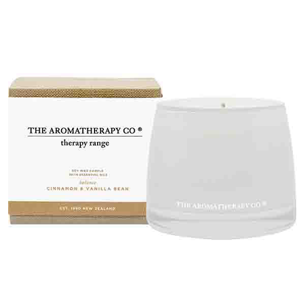 The Aromatherapy Co Balance Candle Cinnamon & Vanilla 260gm