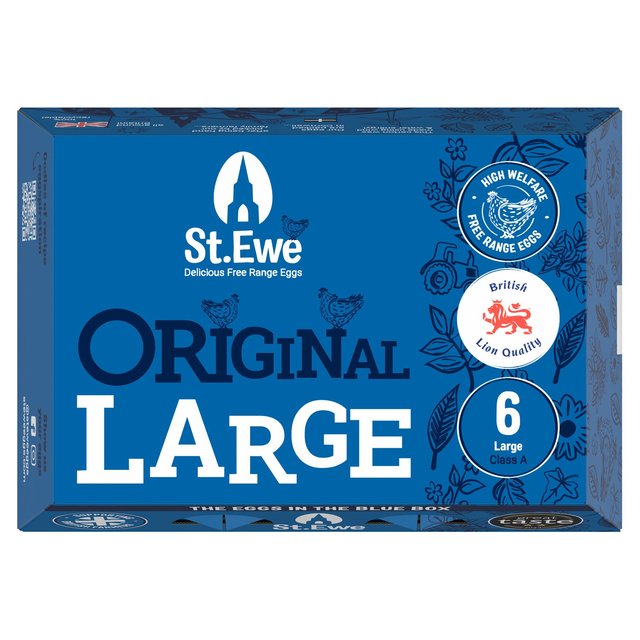 St. Ewe Original Large West County Free Range Eggs   6 per pack GOODS M&S   