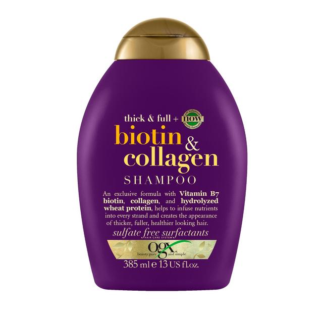 OGX Thick & Full+ Biotin & Collagen pH Balanced Shampoo   385ml GOODS M&S   