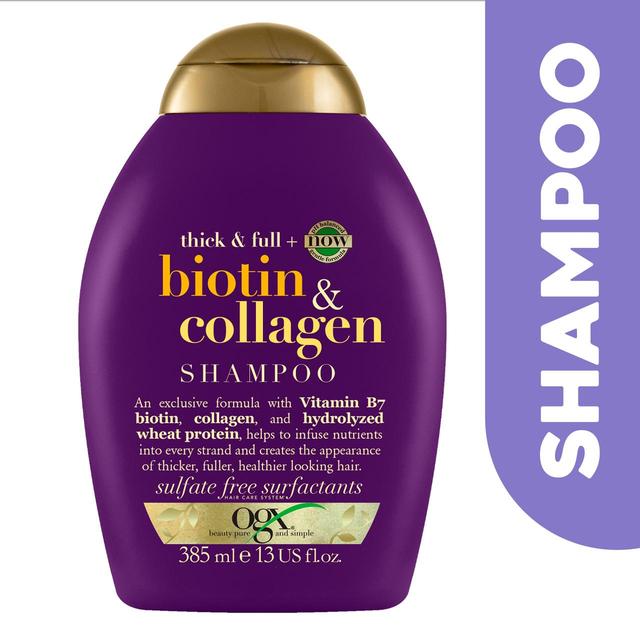 OGX Thick & Full+ Biotin & Collagen pH Balanced Shampoo   385ml GOODS M&S   