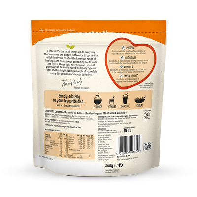 Linwoods gemahlene Leinsamen mit Bio-Kulturen und Vitamin D 360 g