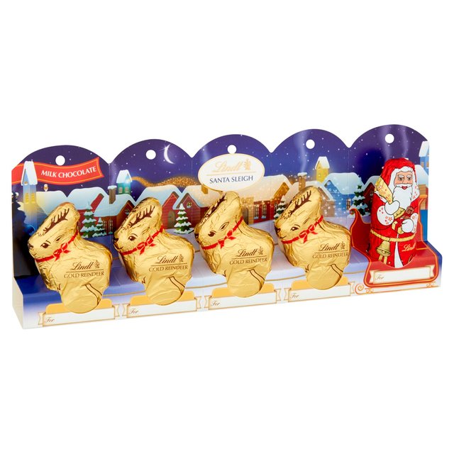 Lindt Santa & Sleigh   5 x 10g