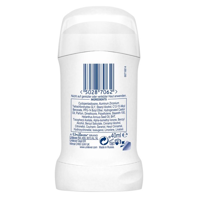 Dove Invisible Dry 48 hours Deodorant Stick for Moisturizing Protection   40ml GOODS M&S   