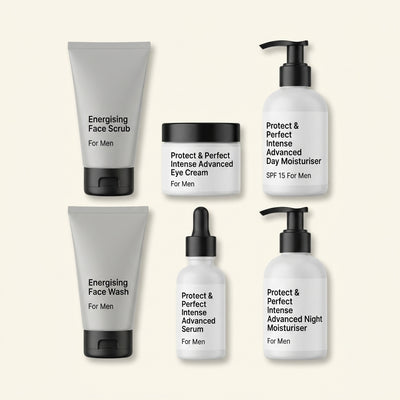 Lot de soins de la peau pour hommes No7, nettoyant visage et hydratant