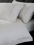 Collection Luxe Ivory/Champagne duvet cover and pillowcase set, UK version