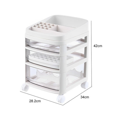 Superdrug Livingandhome Removable Cosmetic Storage Organizer White 42cm H- Buy online at McGrocer