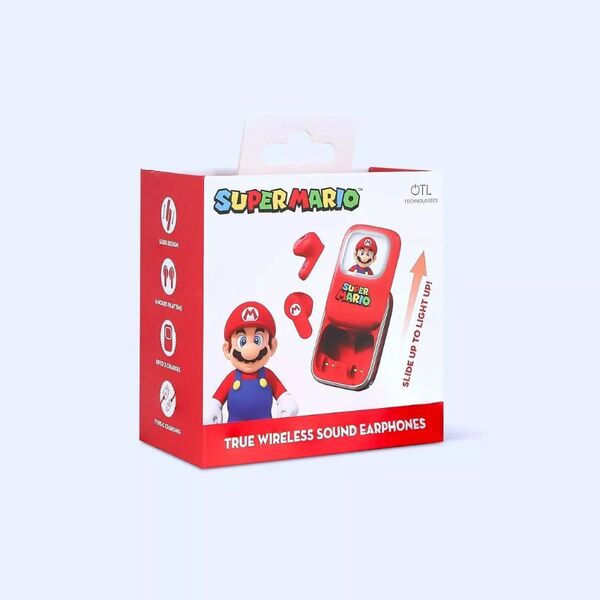 سماعات TWS Super Mario Slide Open من OTL، مستوردة من المملكة المتحدة