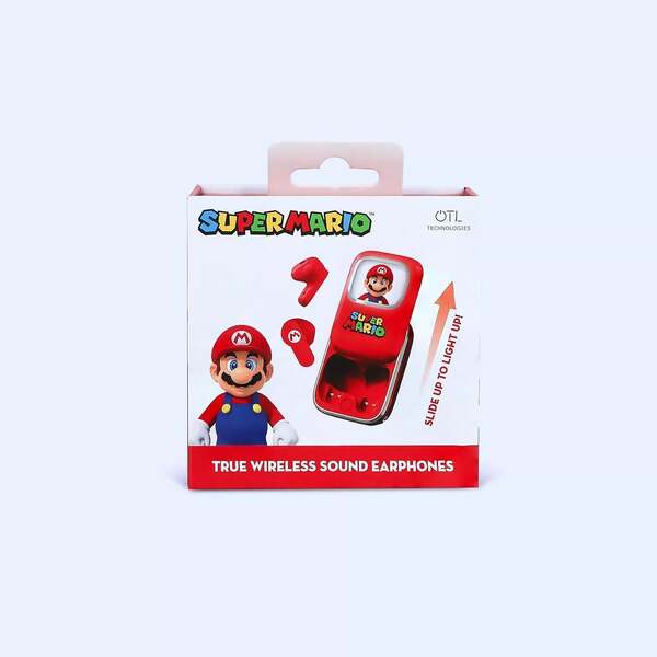 سماعات TWS Super Mario Slide Open من OTL، مستوردة من المملكة المتحدة