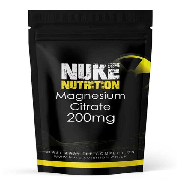 Nuke Nutrition Magnesium Citrate Tablets 200mg - 365ct