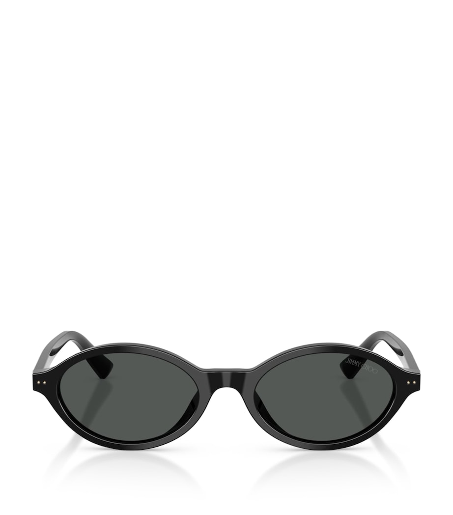 Oval-Sonnenbrille von Jimmy Choo aus Acetat, UK-Version