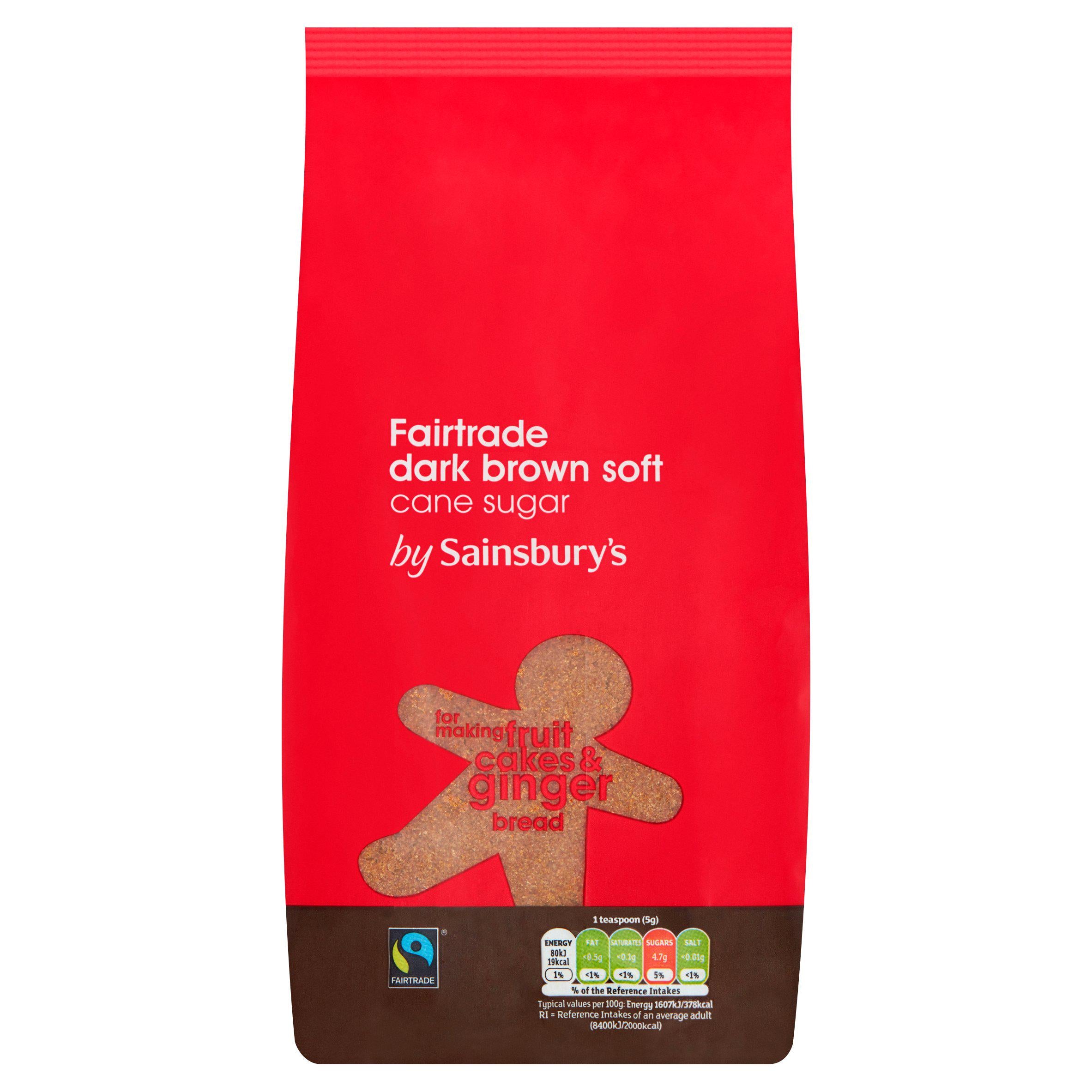 Sainsbury's Fairtrade Dark Soft Brown Sugar 1kg GOODS Sainsburys   