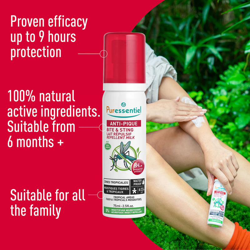 Puressentiel bite sting repellent milk 75ml - British product