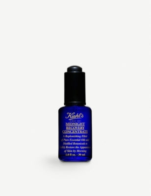 Kiehl's Midnight Recovery facial oil concentrate, imported from the UK