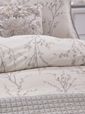 Laura Ashley Grey Dove reversible sateen Pussy Willow duvet cover and pillowcase set, UK version