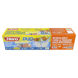 Hero Duo Pack Resealable Food & Freezer Bags, Small & Medium x40 GOODS Sainsburys   